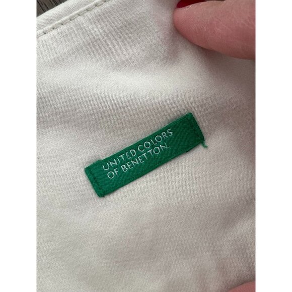 EUC United Colors Of Benetton Womens Beige Pleated Mini Skirt - Picture 3 of 7